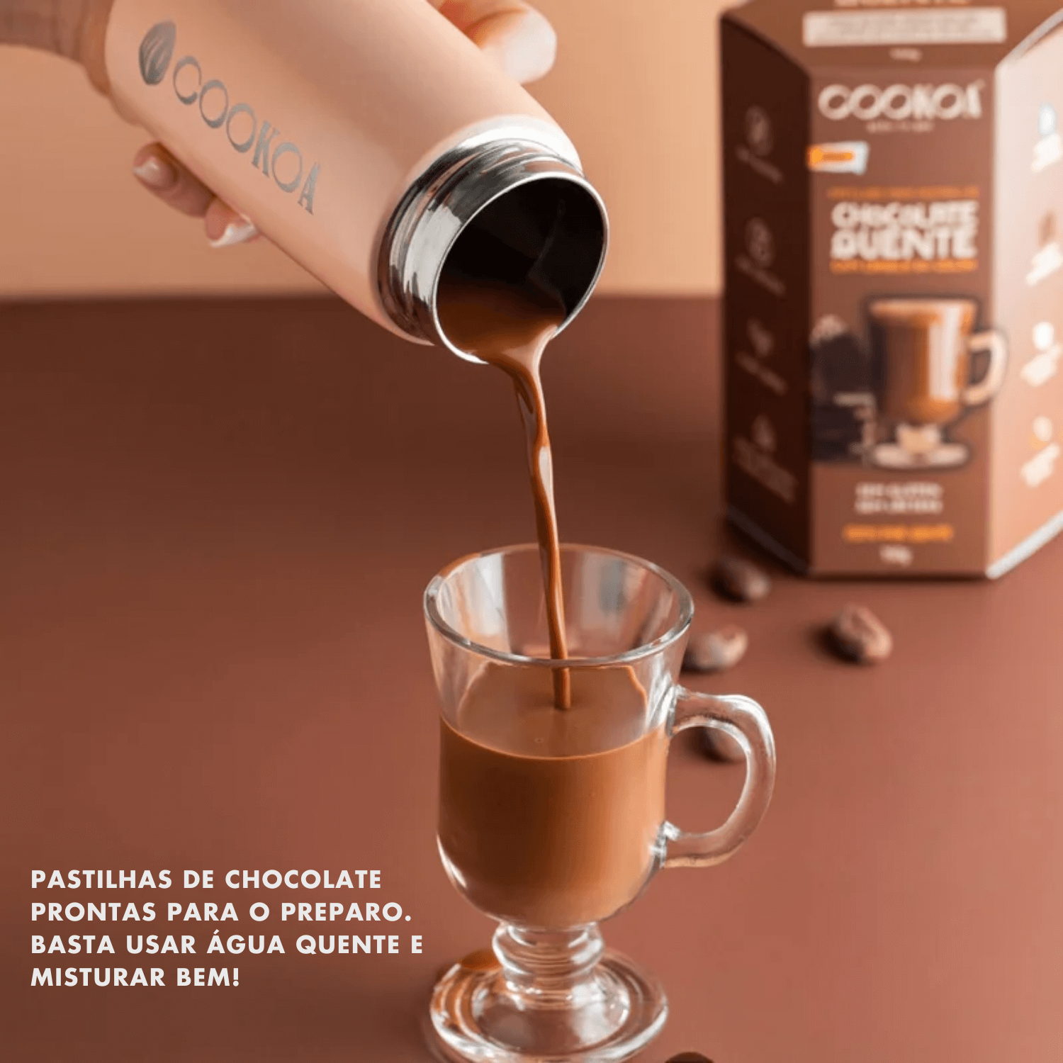Chocolate Quente Em Pastilhas 150g Cookoa