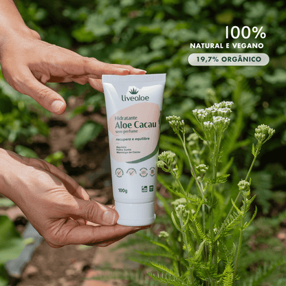 Hidratante Aloe Cacau Sem Perfume 100g - Livealoe