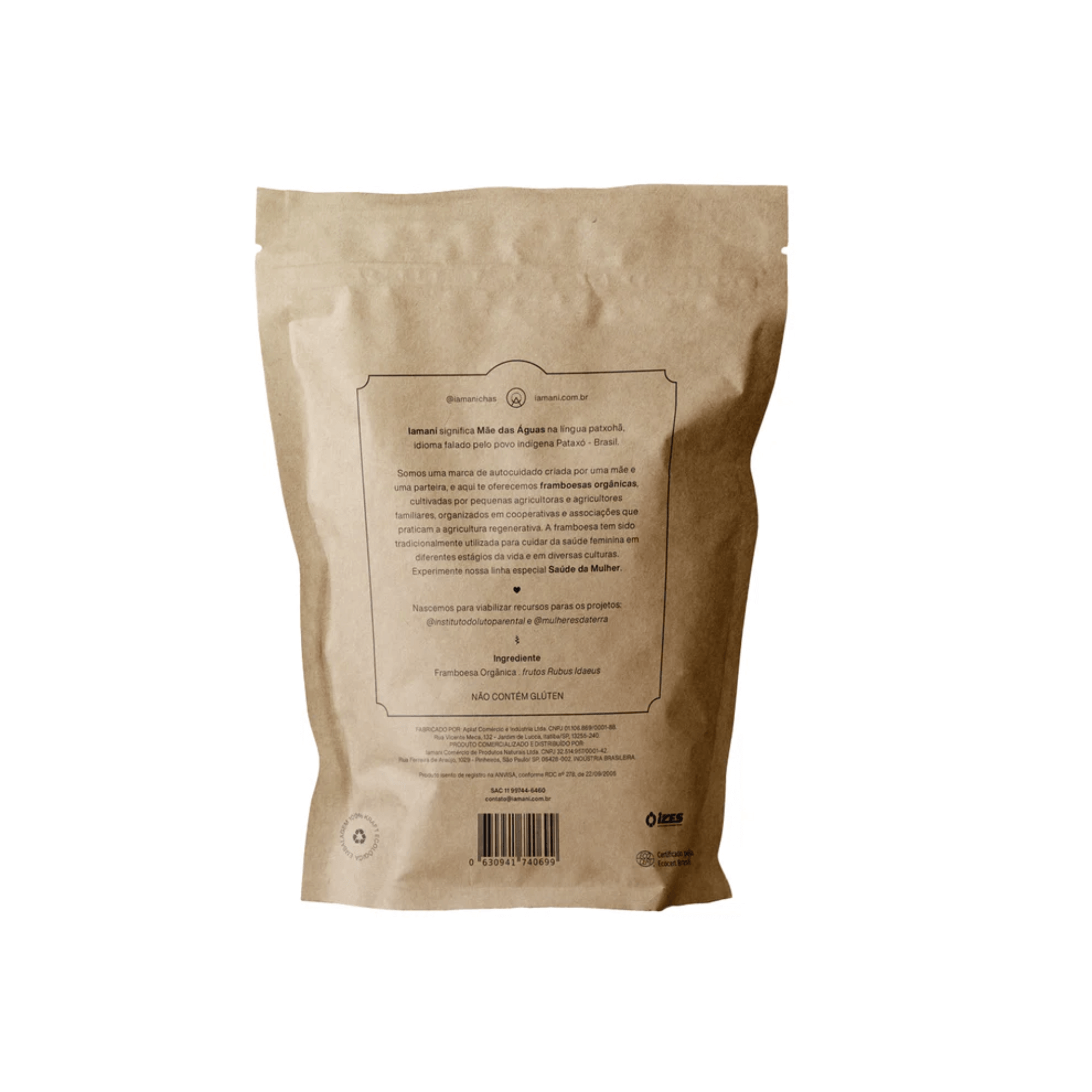 Chá Folhas de Framboesa Orgânica 30g - Iamaní