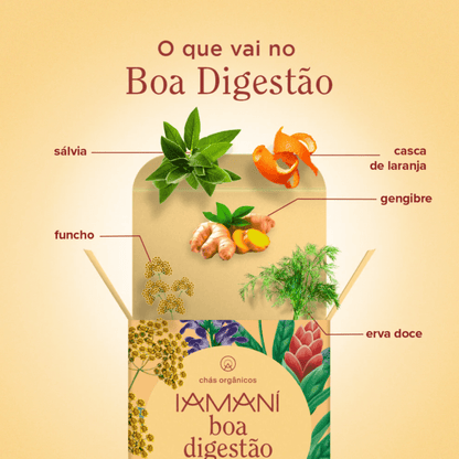 Chá Funcional Orgânico Boa Digestão - Iamaní
