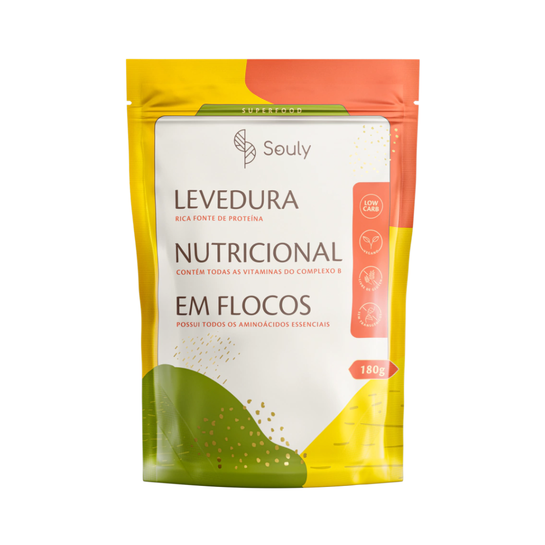 Levedura Nutricional em Flocos 180g - Souly