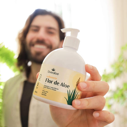 Sabonete Flor de Aloe 480ml - Livealoe