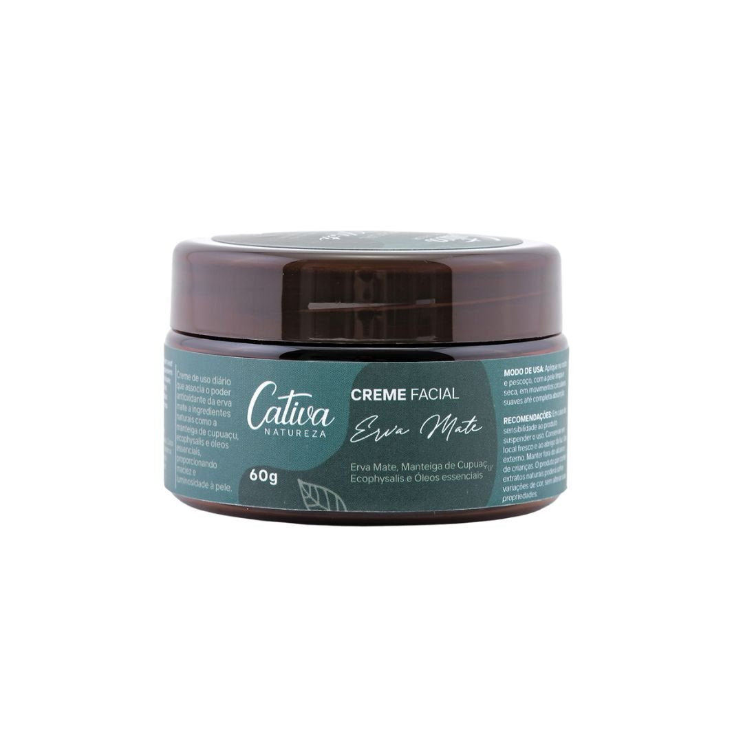 Creme Facial Erva Mate 60g - Cativa