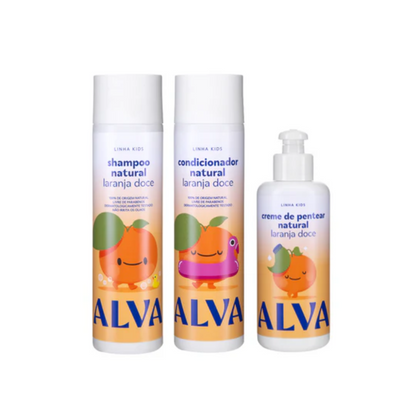 Kit Capilar Infantil Laranja Doce Alva Personal Care