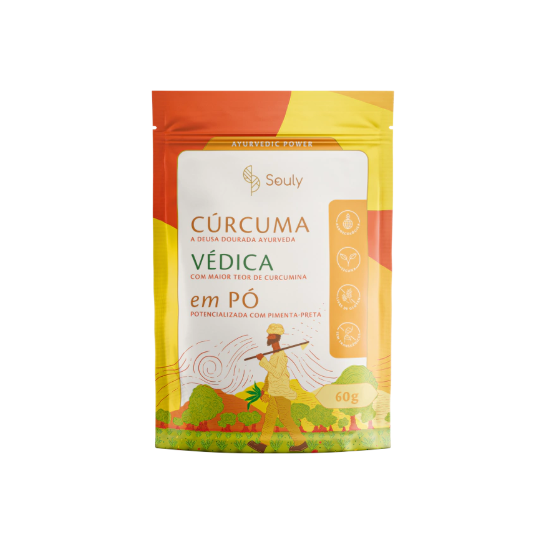 Cúrcuma Védica em Pó 60g - Souly