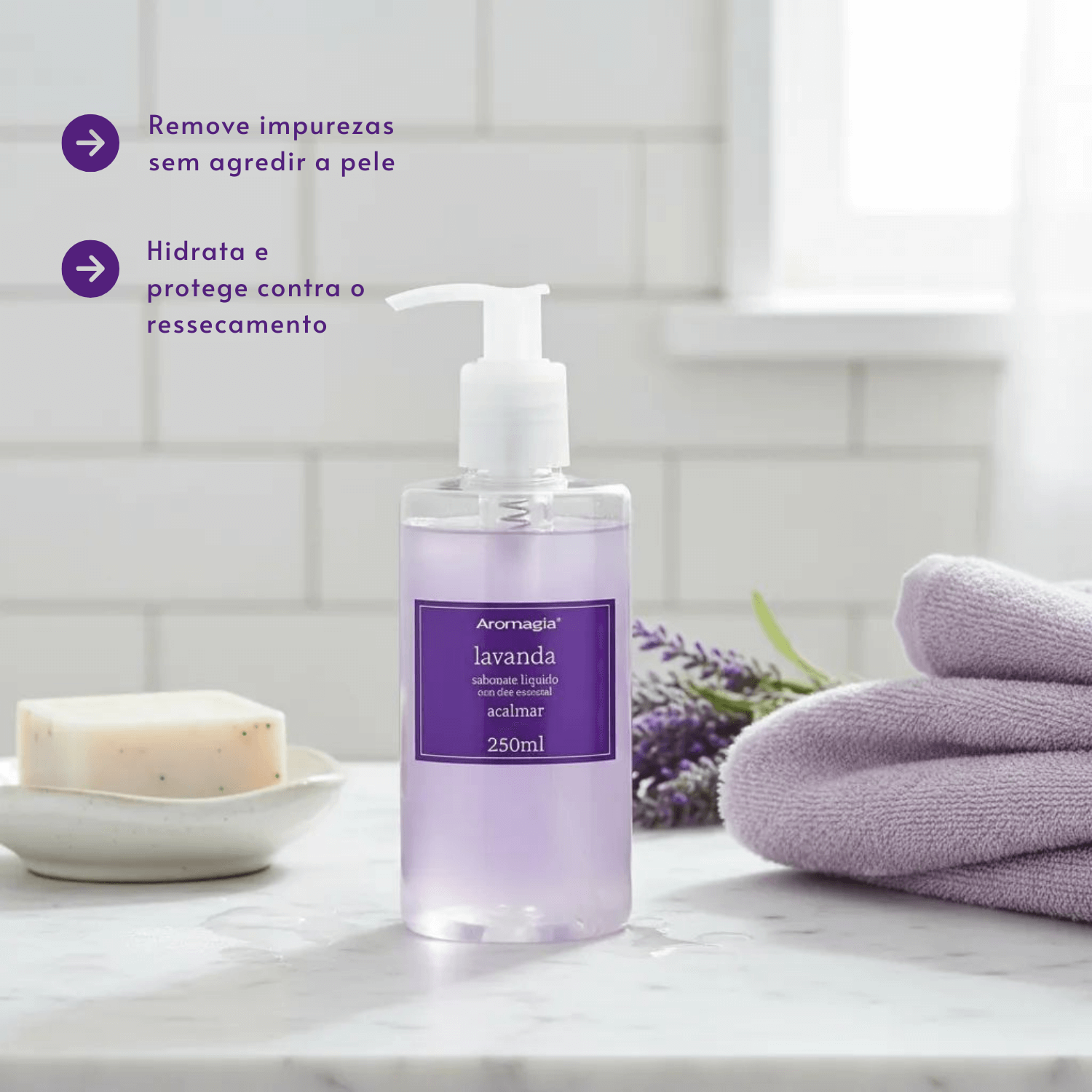 Sabonete Líquido Aromagia Lavanda 250ml - WNF