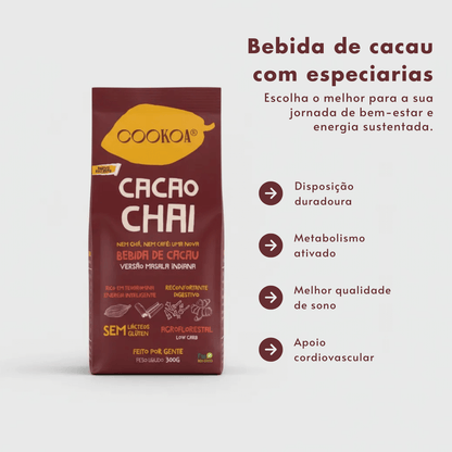 Cacao Chai (Bebida de Especiarias) 300g - Cookoa