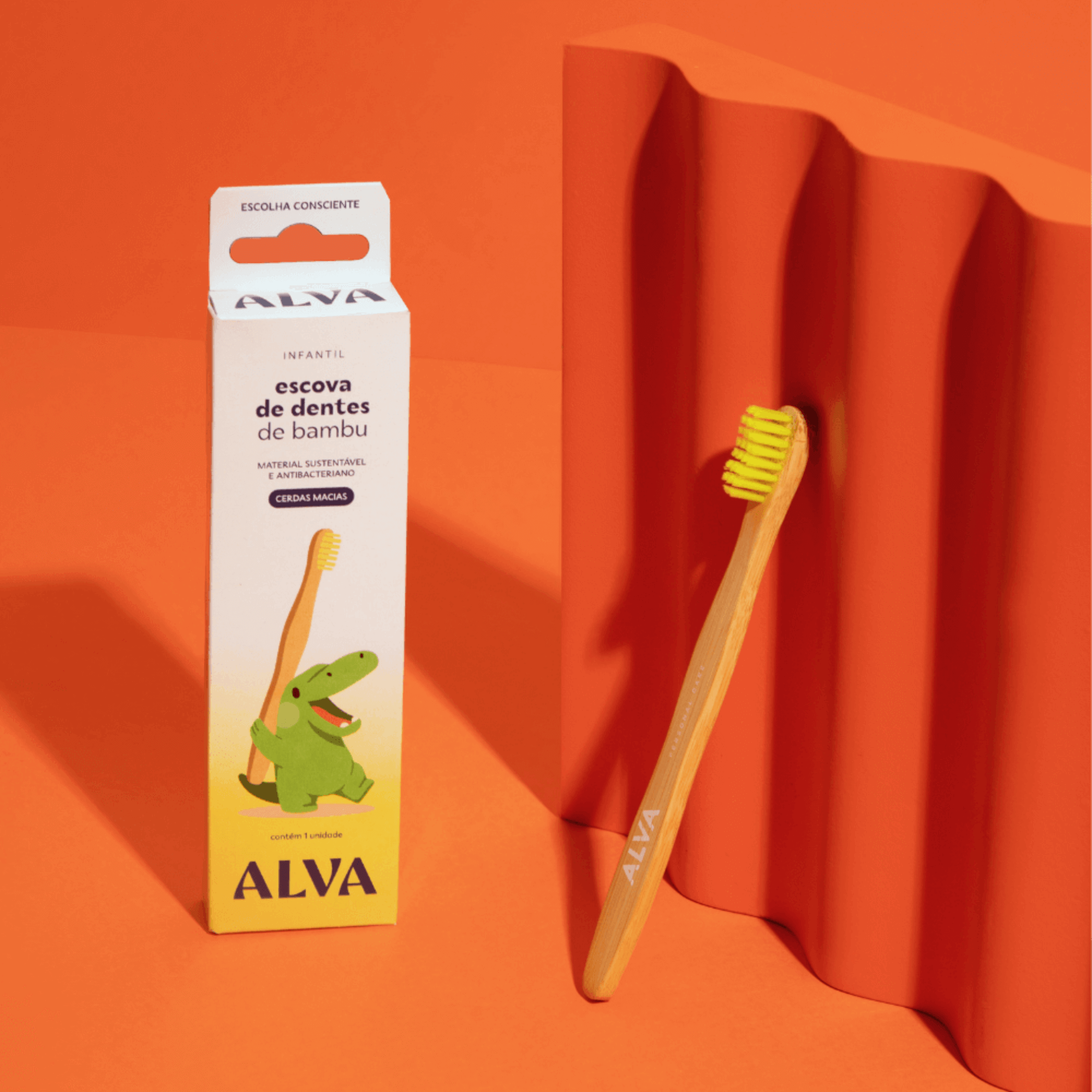 Escova de Dentes Bamboo Infantil Alva