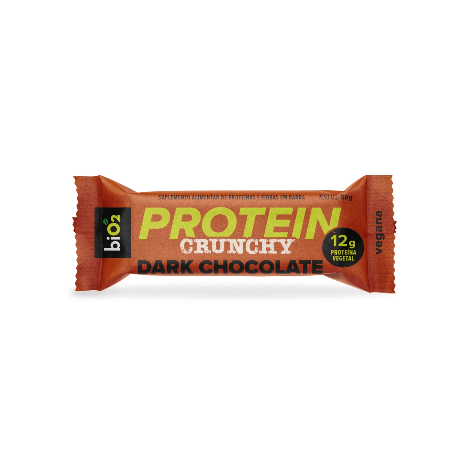 Protein Crunchy Bar Dark Chocolate 9x50 g - biO2