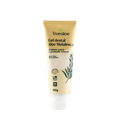 Gel Dental Natural Aloe Melaleuca 100g - Livealoe