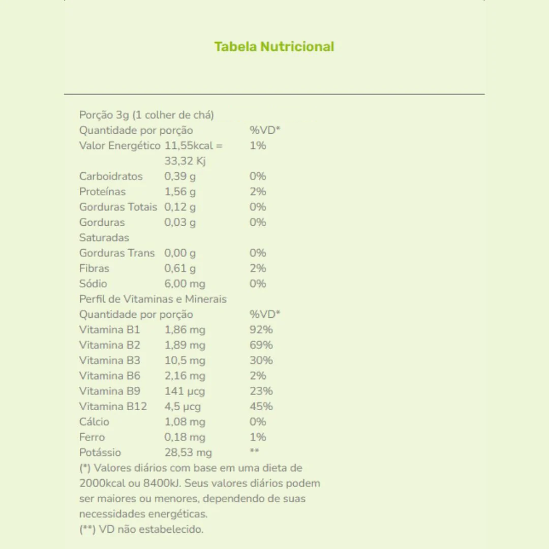 Levedura Nutricional em Flocos 90g - Souly