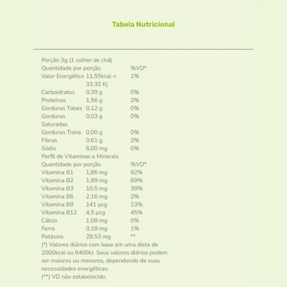 Levedura Nutricional em Flocos 90g - Souly