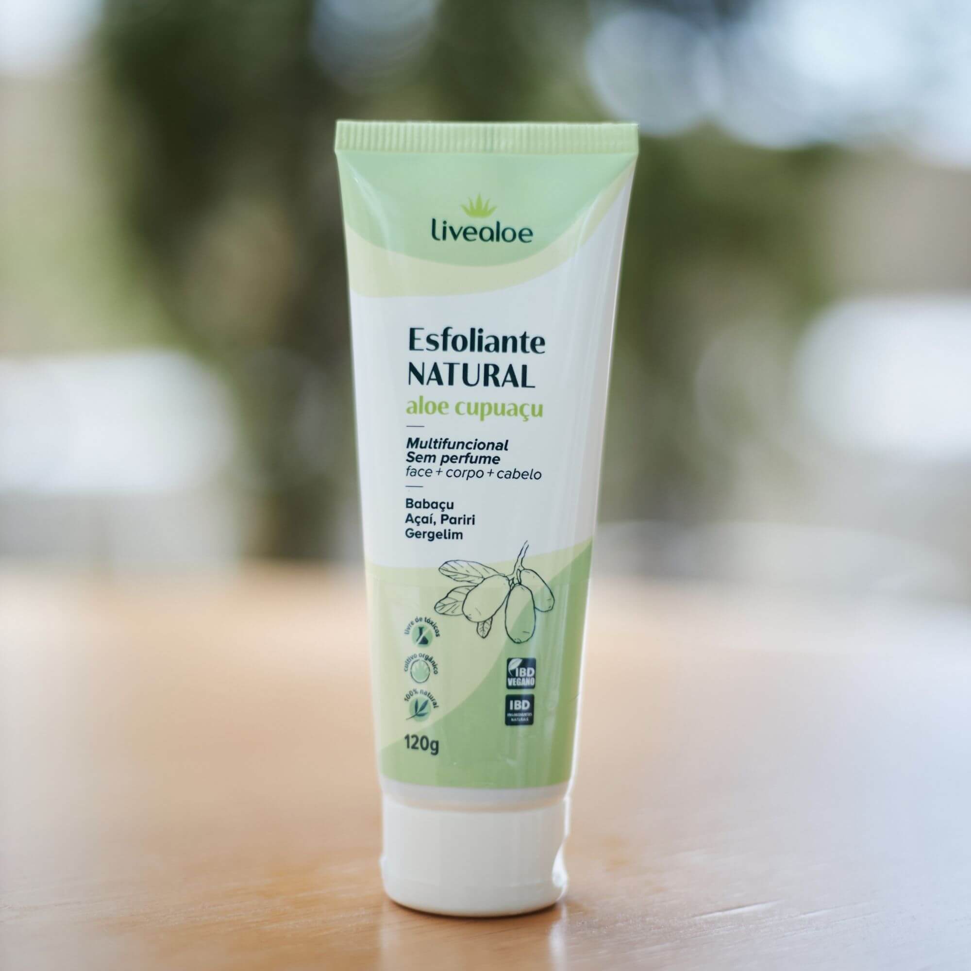 Esfoliante Natural Aloe Cupuaçu 120g - Livealoe