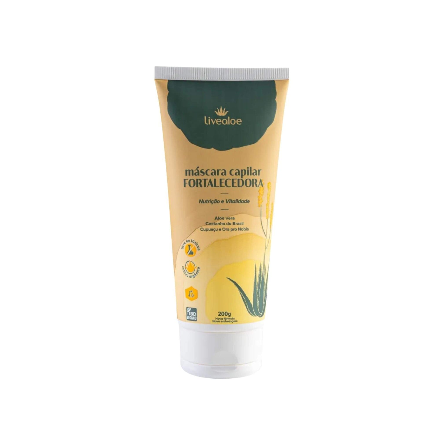 Máscara Capilar Fortalecedora 200ml - Livealoe