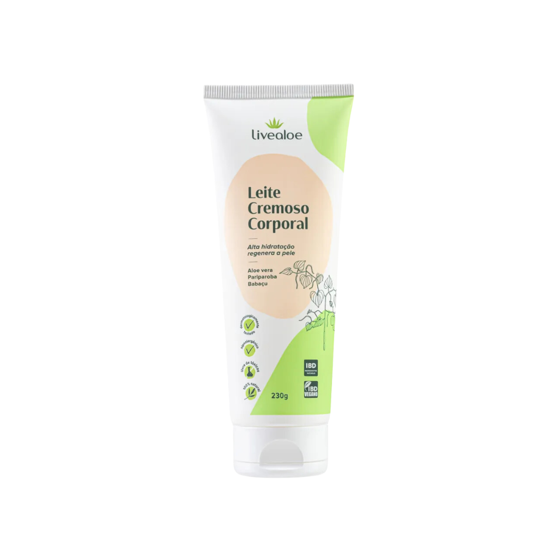 Leite Cremoso Corporal 230g - Livealoe