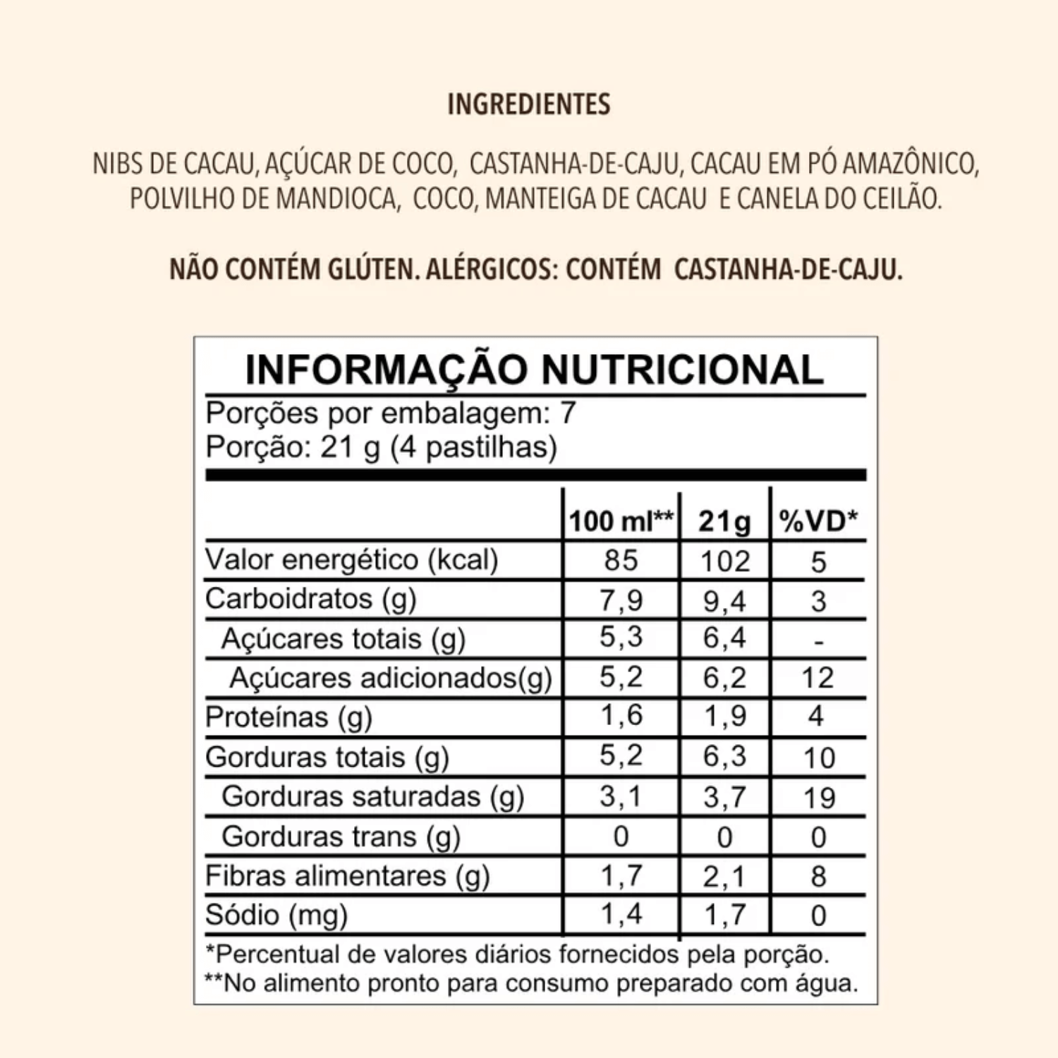 Chocolate Quente Em Pastilhas 150g Cookoa