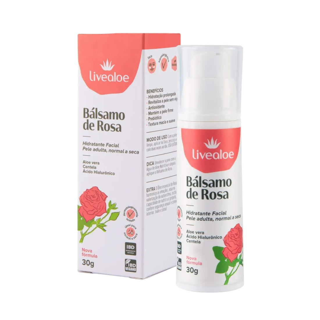 Bálsamo de Rosa 30g - Livealoe