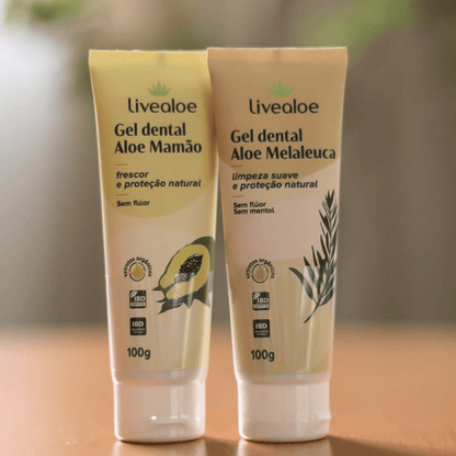 Gel Dental Natural Aloe Melaleuca 100g - Livealoe