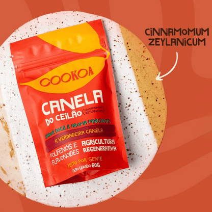 Canela do Ceilão em Pó 60g - Cookoa