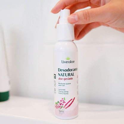 Desodorante Natural Aloe Gerânio - Livealoe