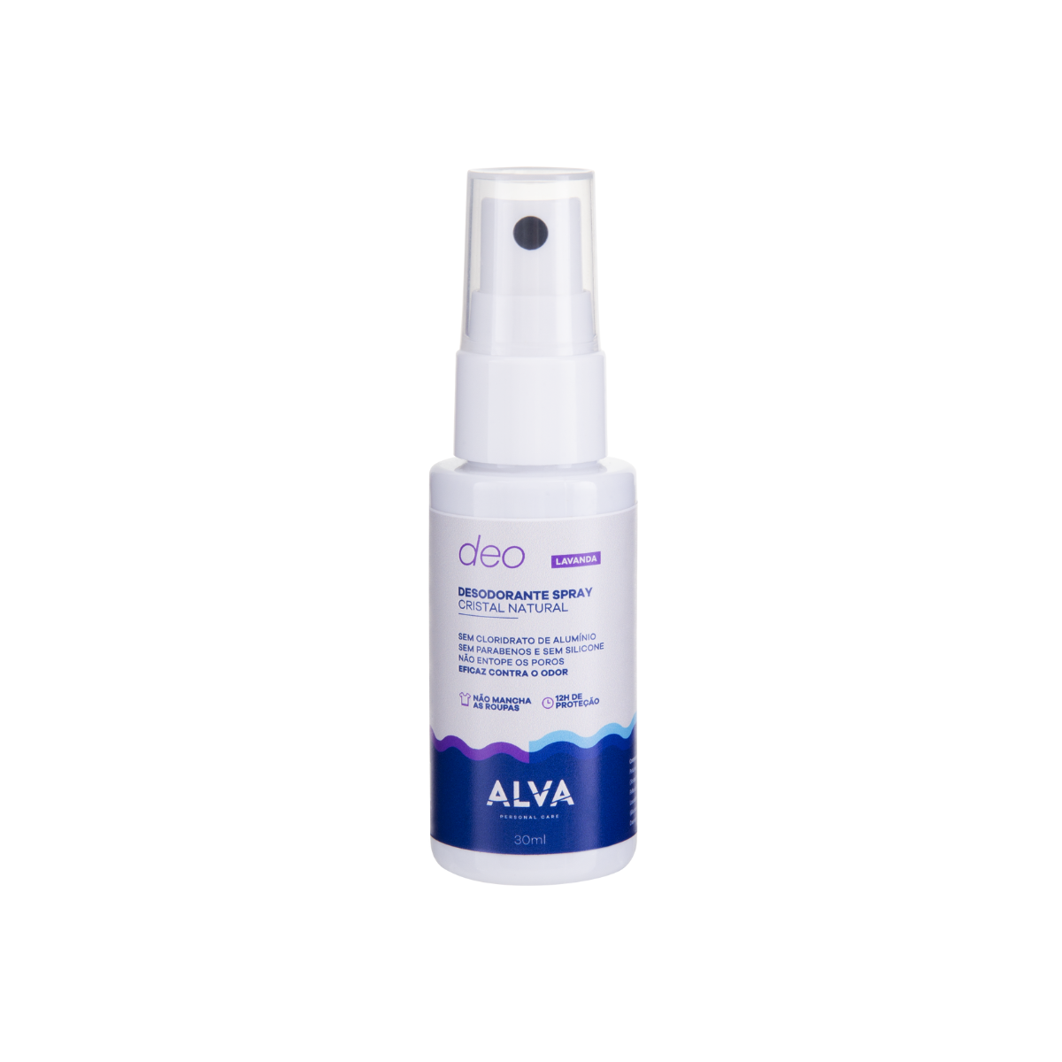 Desodorante Spray Cristal Natural Lavanda 30ml - Alva