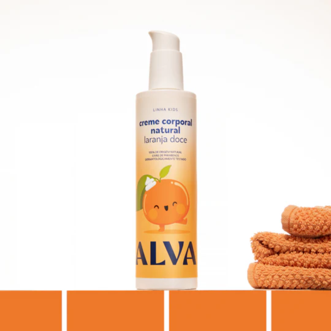 Creme Corporal Infantil Laranja Doce e Baunilha 250ml - Alva