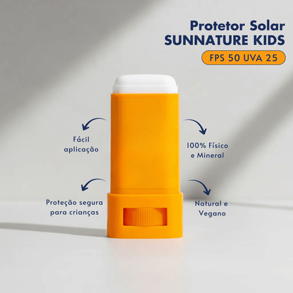 Protetor Solar Infantil em Bastão Sunnature FPS50 - BioBio