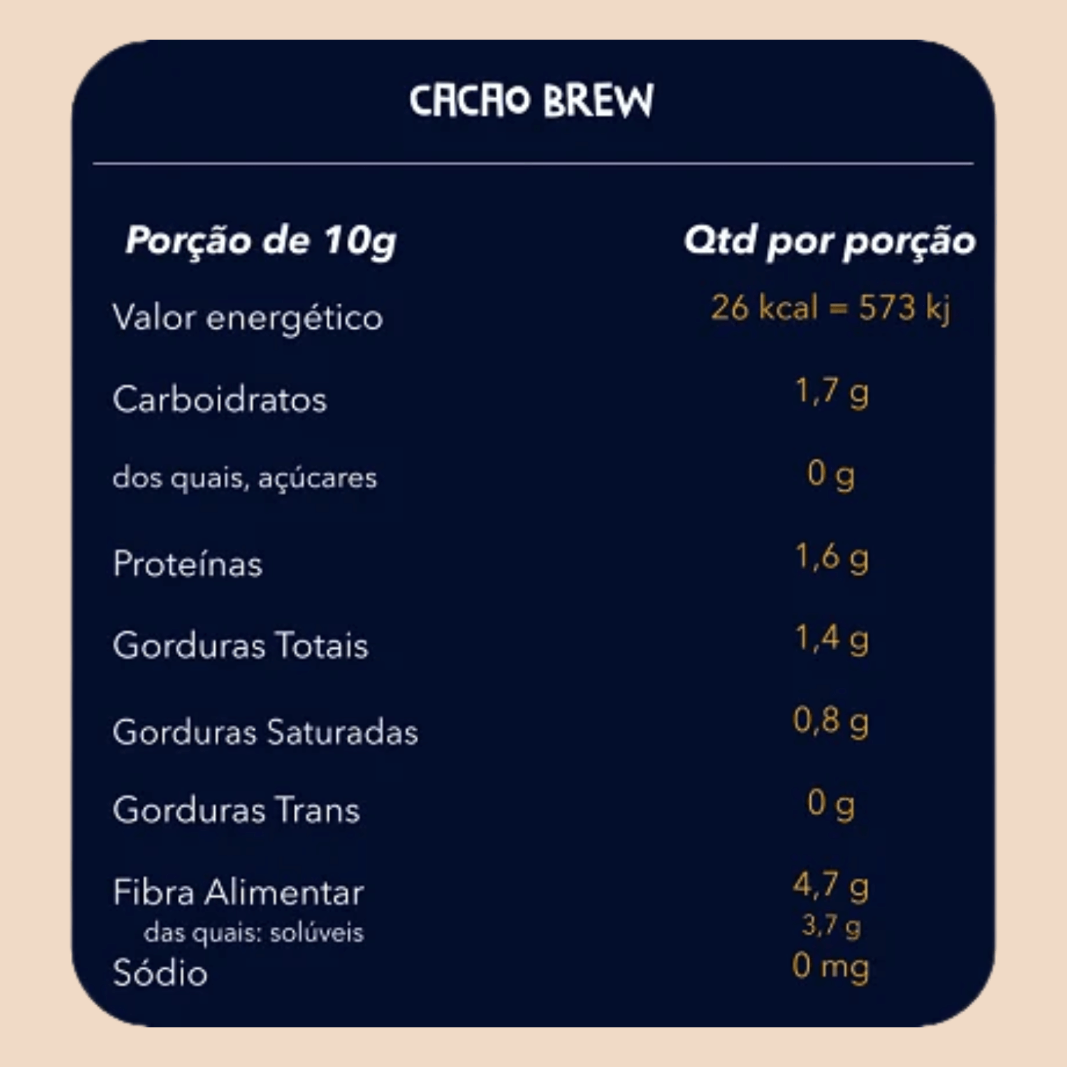 Cacao Brew Bebida de Cacau 300g - Cookoa