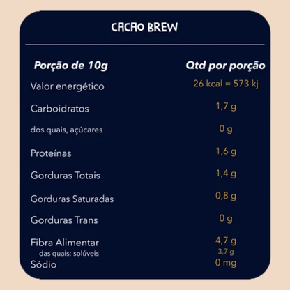 Cacao Brew Bebida de Cacau 300g - Cookoa