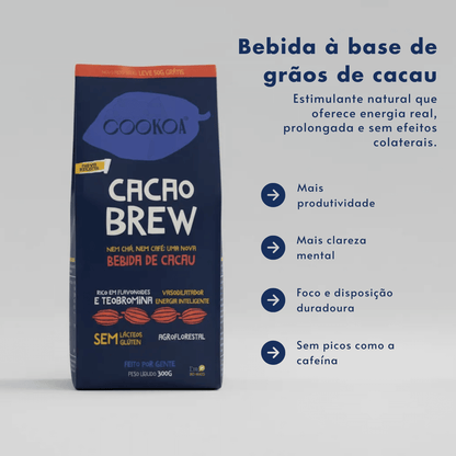 Cacao Brew Bebida de Cacau 300g - Cookoa