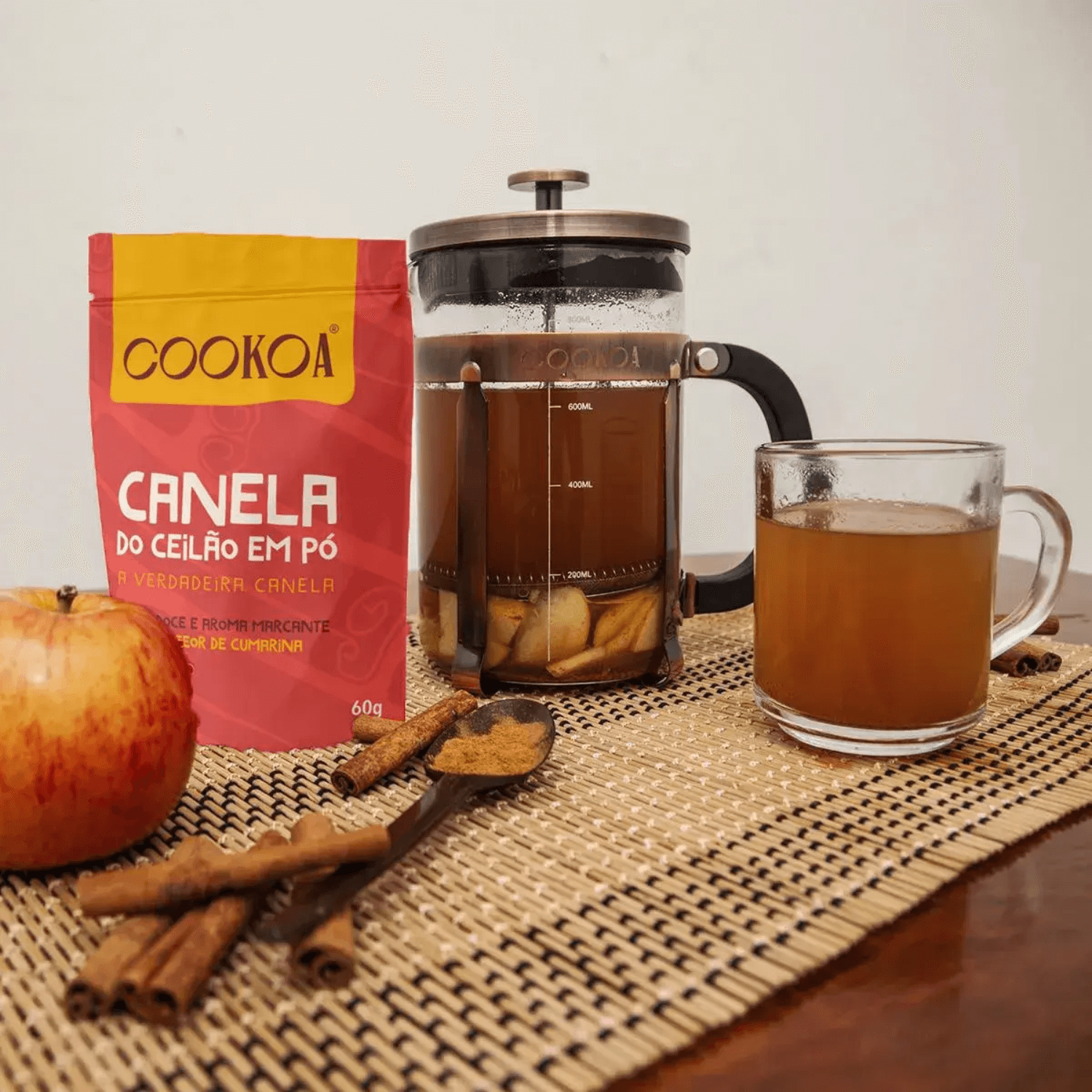 Canela do Ceilão em Pó 60g - Cookoa