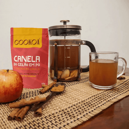 Canela do Ceilão em Pó 60g - Cookoa