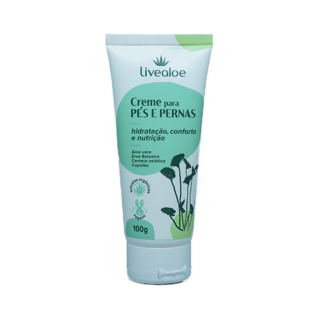 Creme para Pés e Pernas 100g - Livealoe