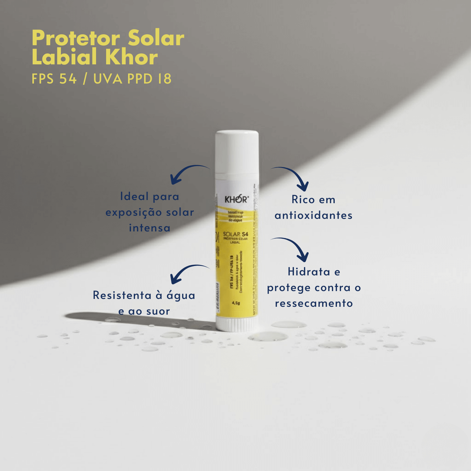 Protetor Solar Labial FPS 54 4,5g - Khor