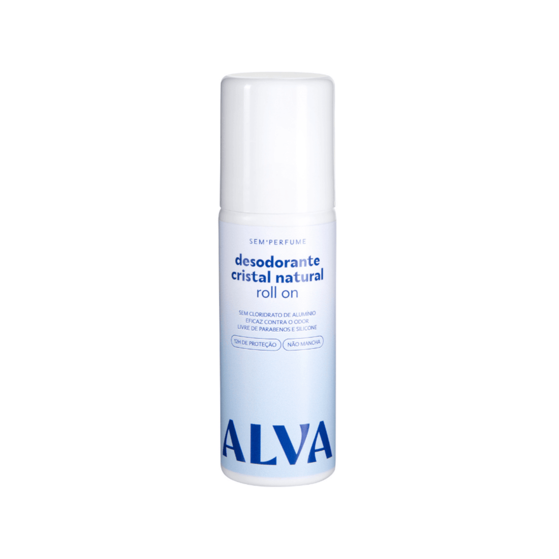 Desodorante Roll on Cristal Sem Perfume 70ml - Alva