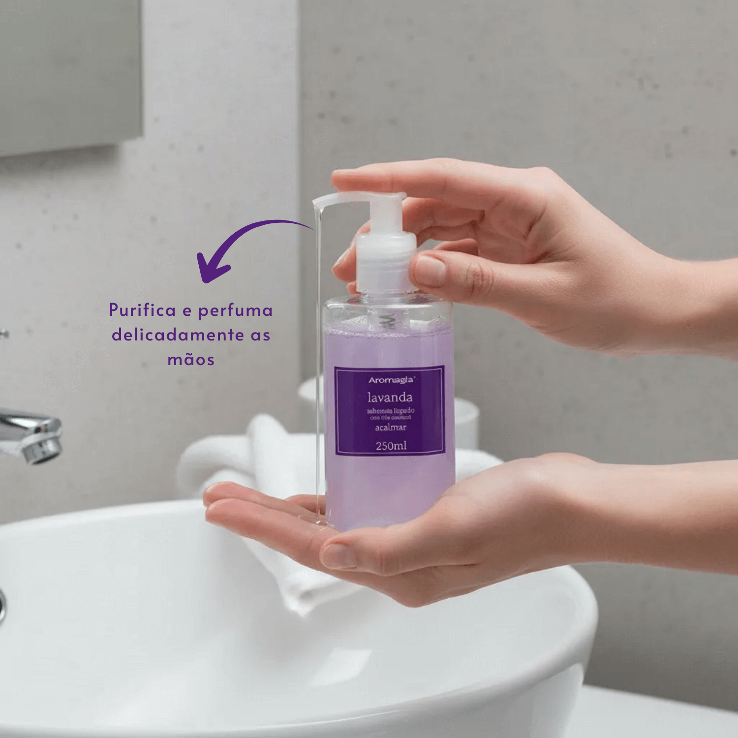 Sabonete Líquido Aromagia Lavanda 250ml - WNF