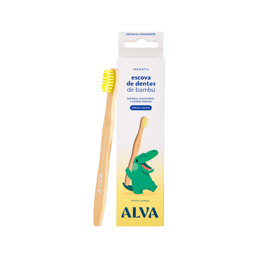 Escova de Dentes Bamboo Infantil Alva