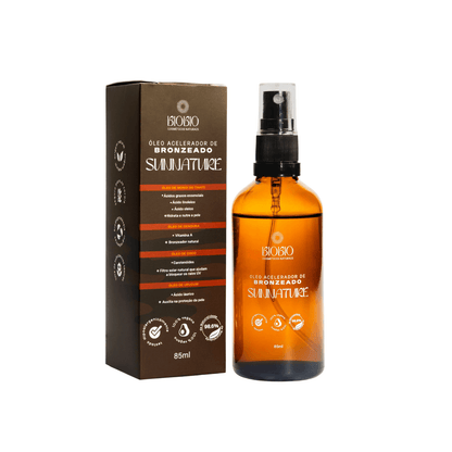 Óleo Acelerador de Bronzeado 98,6% Natural 85ml - BioBio
