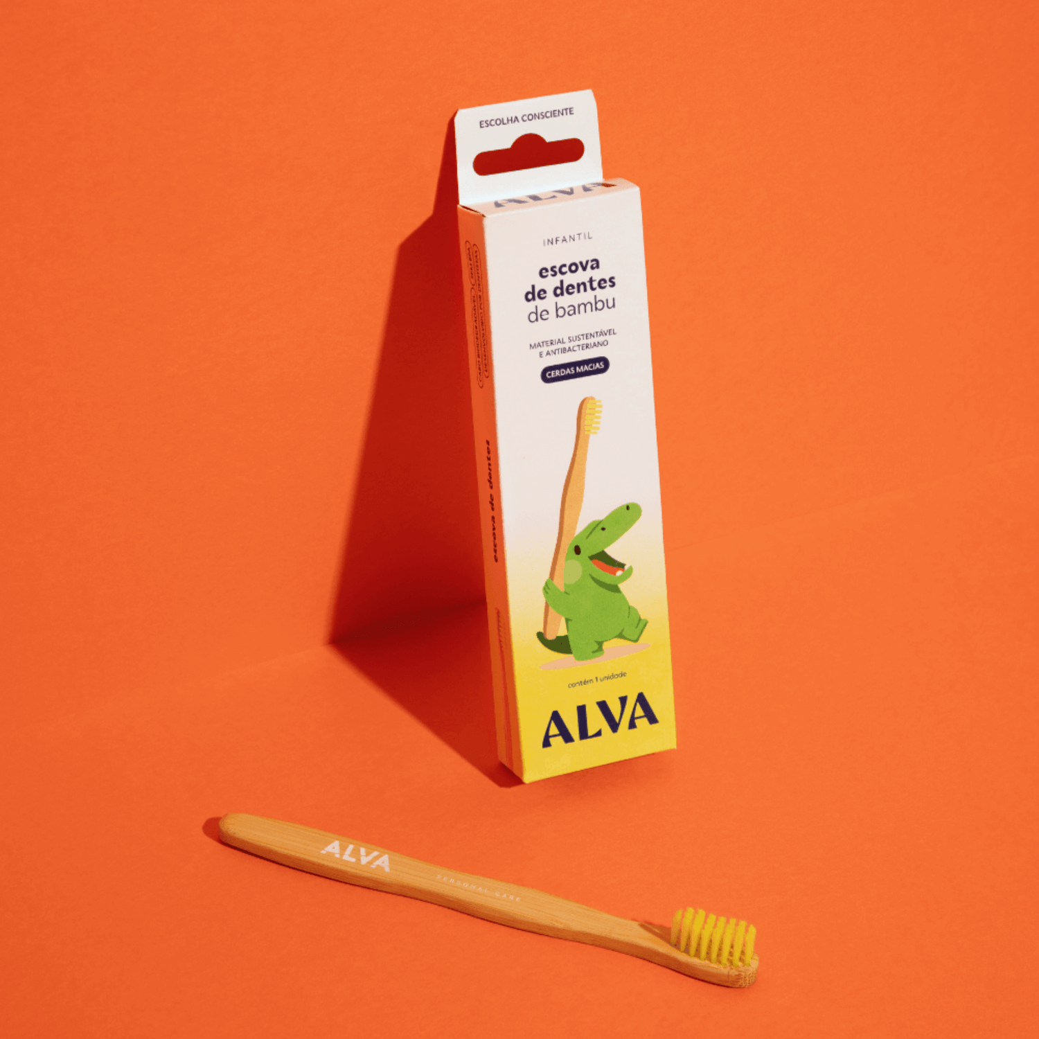 Escova de Dentes Bamboo Infantil Alva