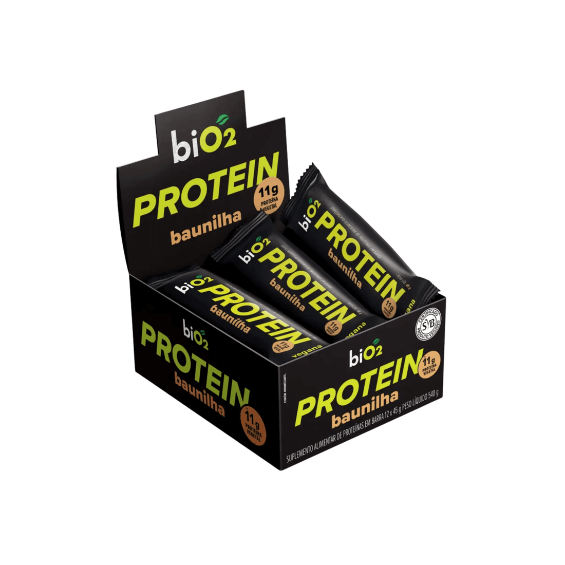 Barra de Proteína Baunilha 12x45g - biO2