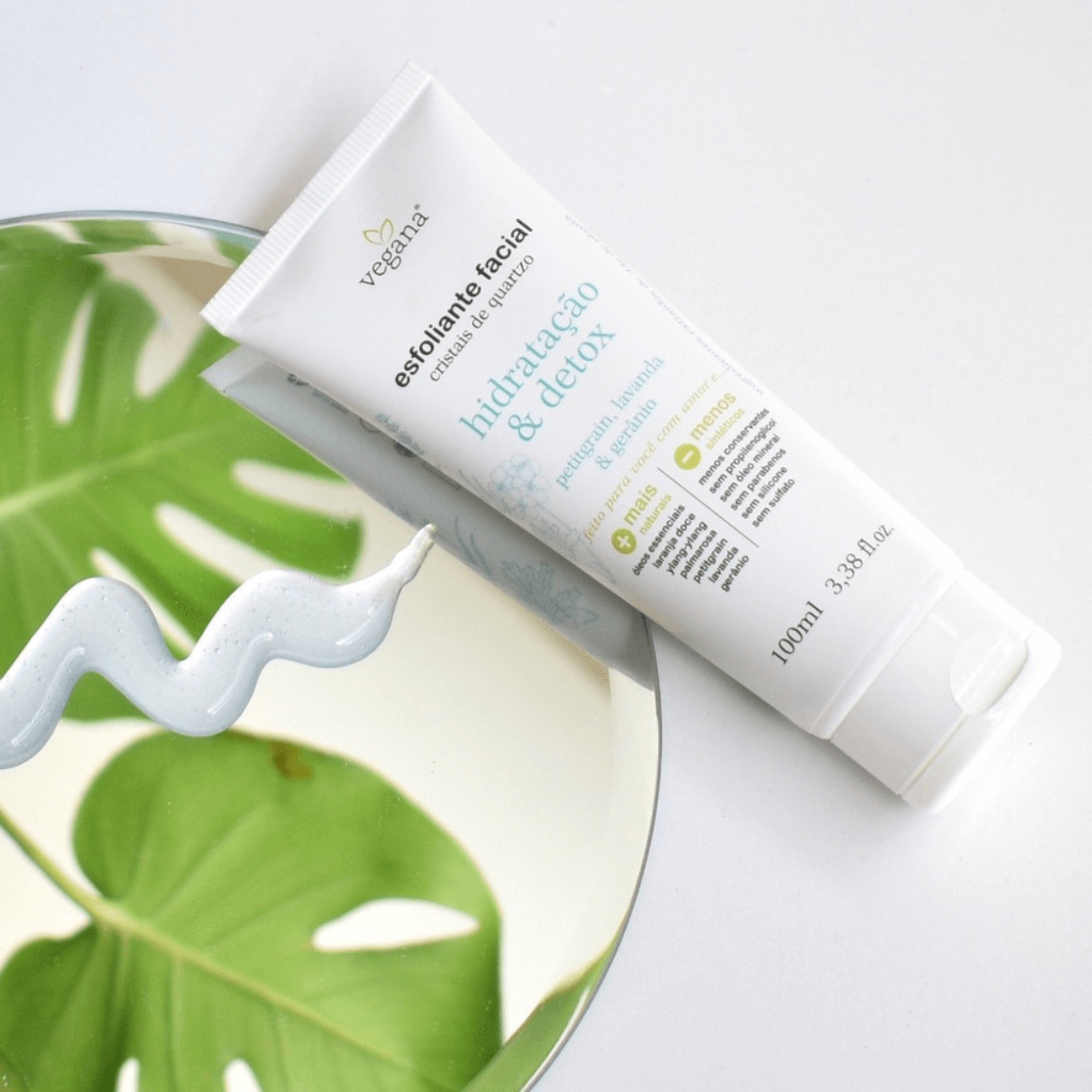 Esfoliante Facial Cristais de Quartzo Hidratação &amp; Detox 100ml - Vegana WNF