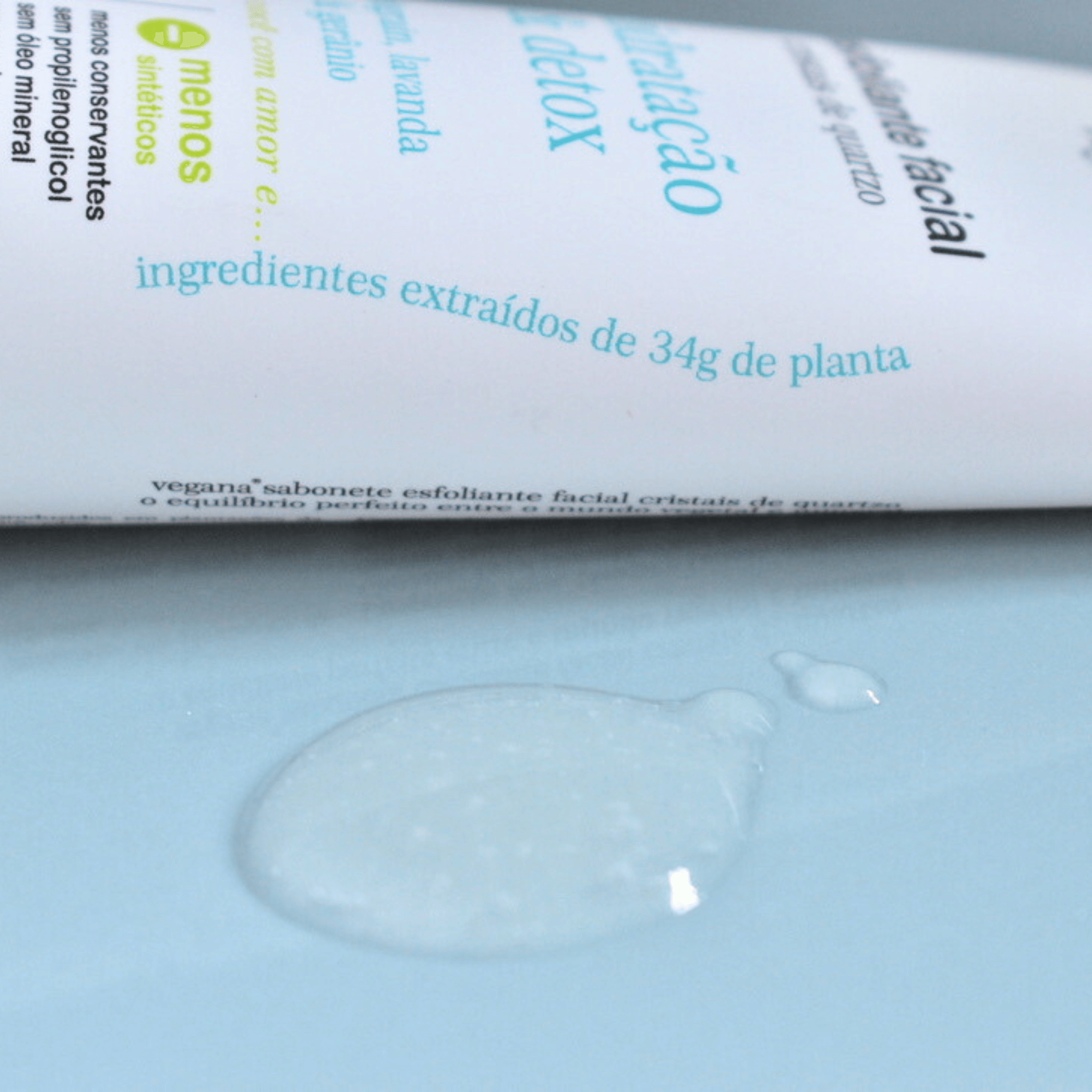 Esfoliante Facial Cristais de Quartzo Hidratação &amp; Detox 100ml - Vegana WNF