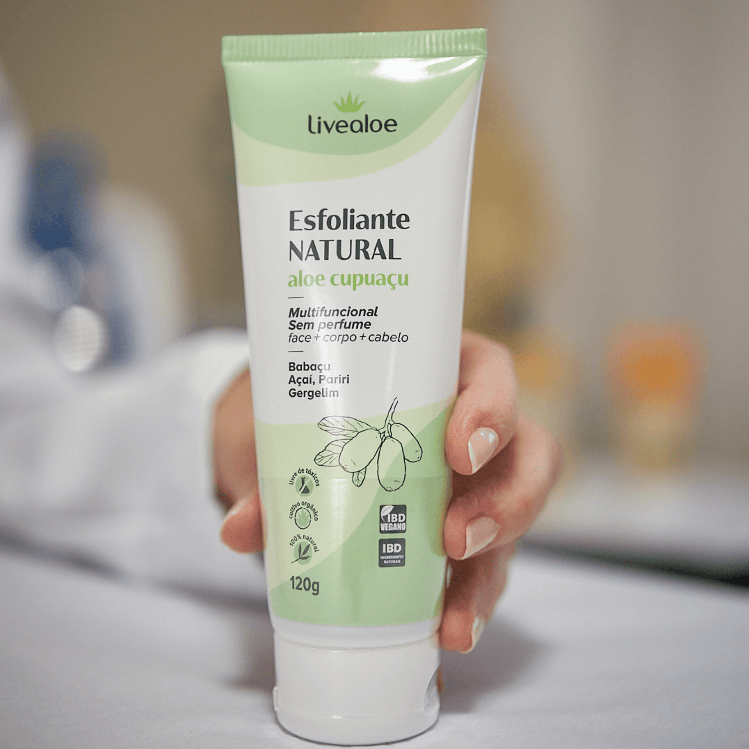 Esfoliante Natural Aloe Cupuaçu 120g - Livealoe