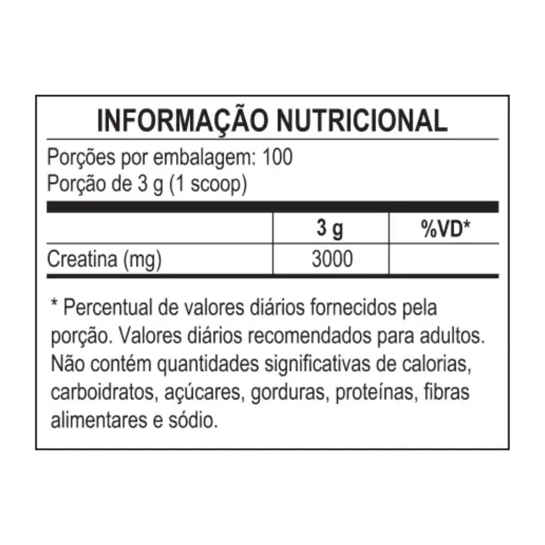 Creatina Monohidratada Pura 300g - biO2