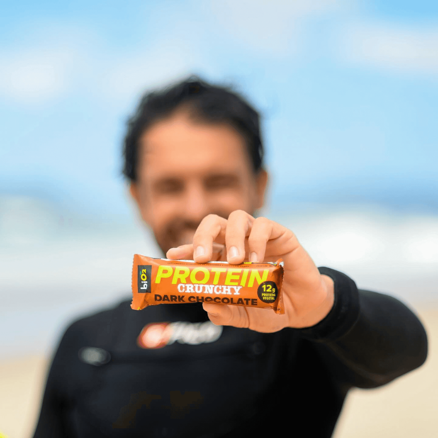 Protein Crunchy Bar Dark Chocolate 9x50 g - biO2