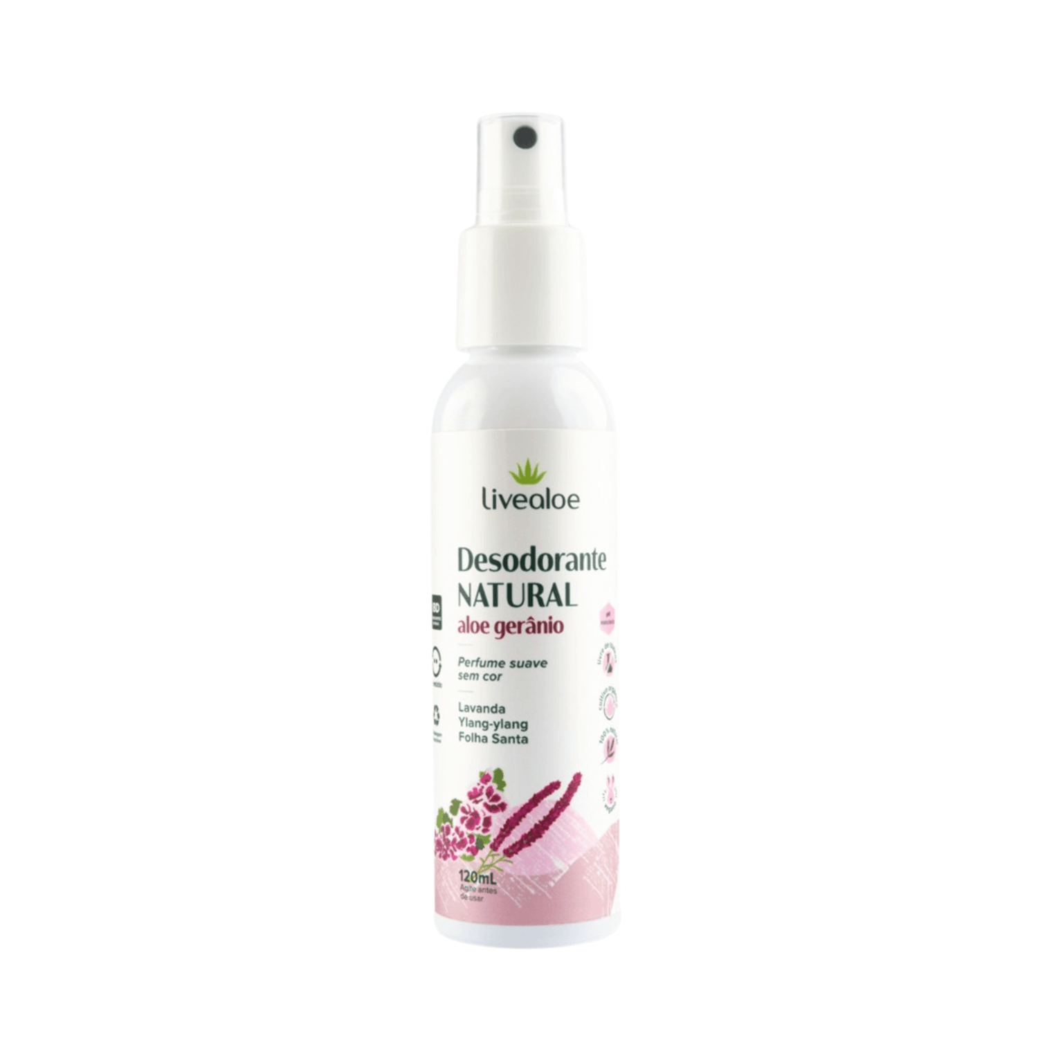 Desodorante Natural Aloe Gerânio - Livealoe