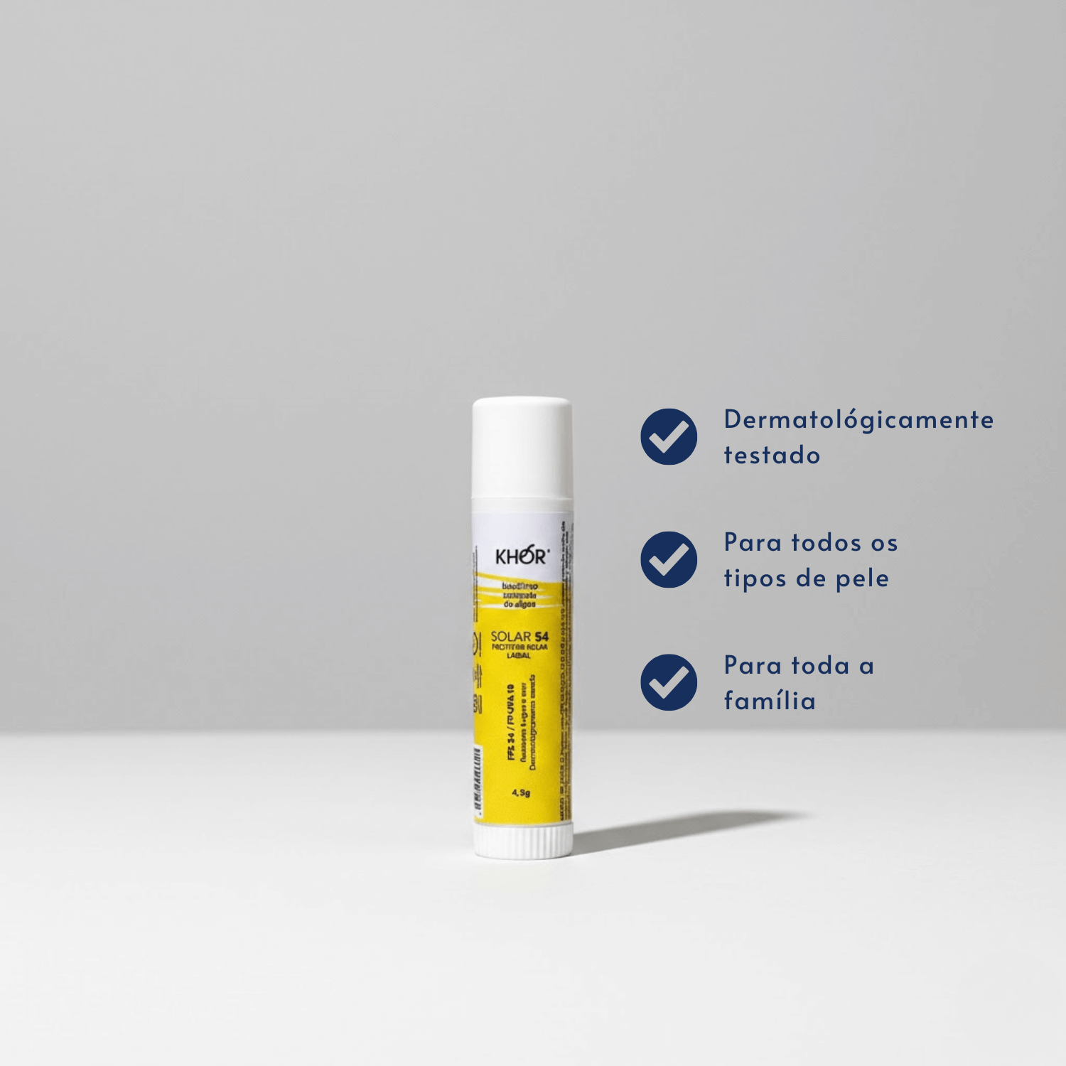 Protetor Solar Labial FPS 54 4,5g - Khor