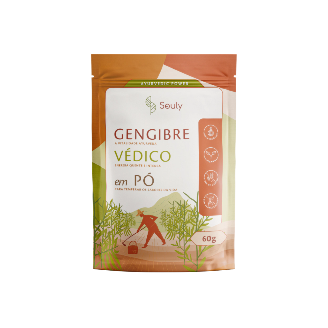 Gengibre Védico em Pó 60g - Souly