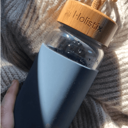 Garrafa de Vidro Cinza - Holistix