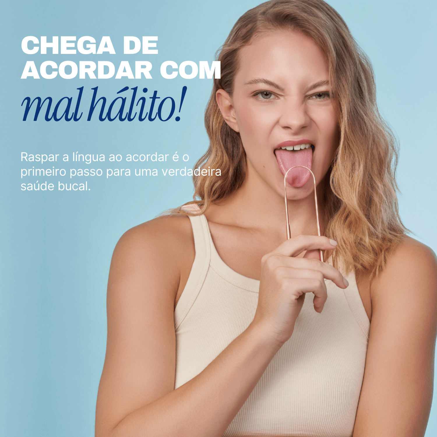 Raspador de Língua de Cobre - Alva